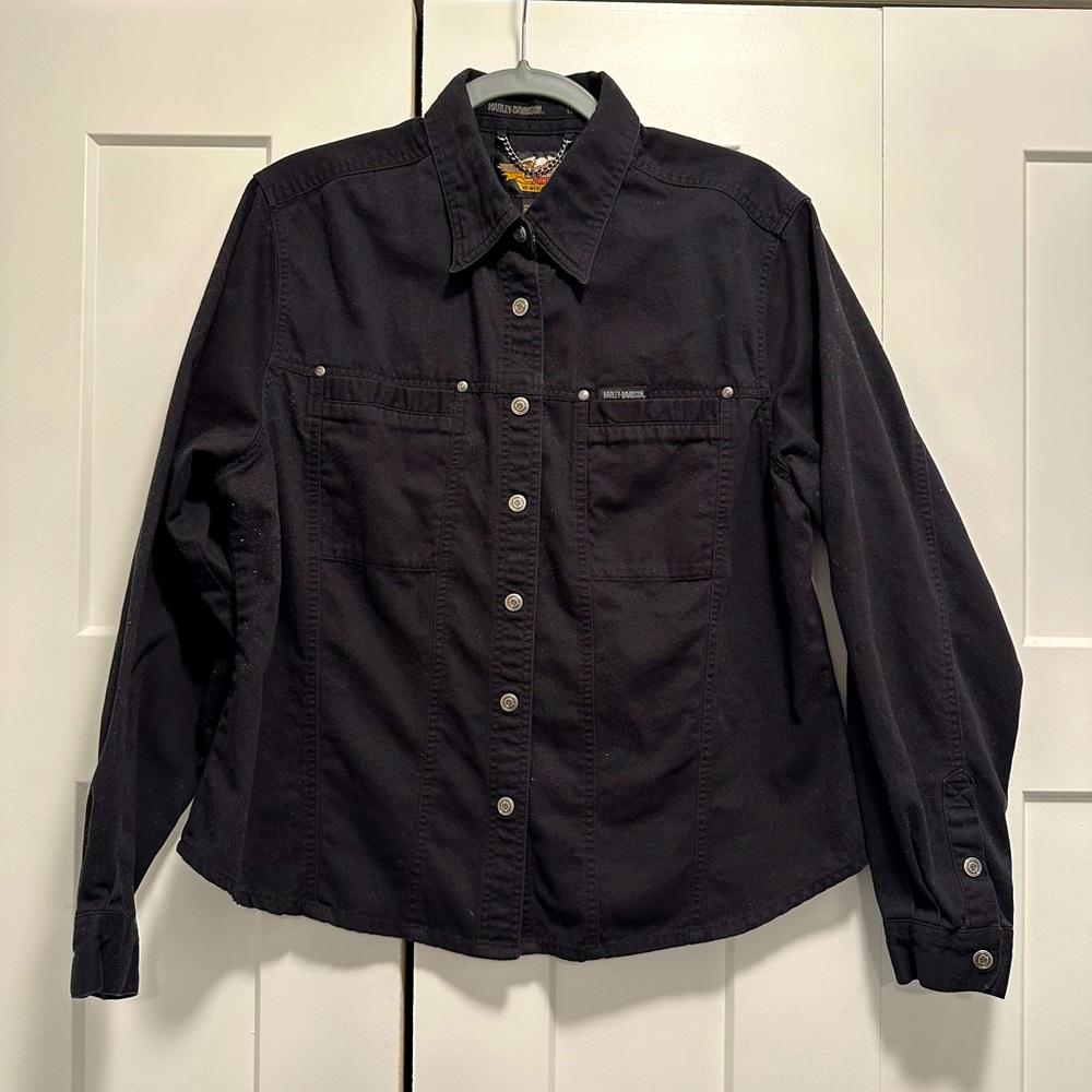 🚨SOLD 🚨Harley Davidson Button-Up Jacket
